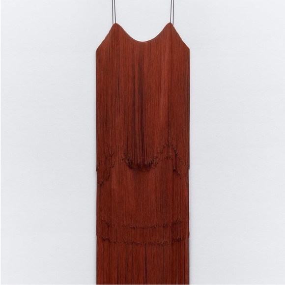 Zara Fringed Dress NWT - Picture 11 of 16